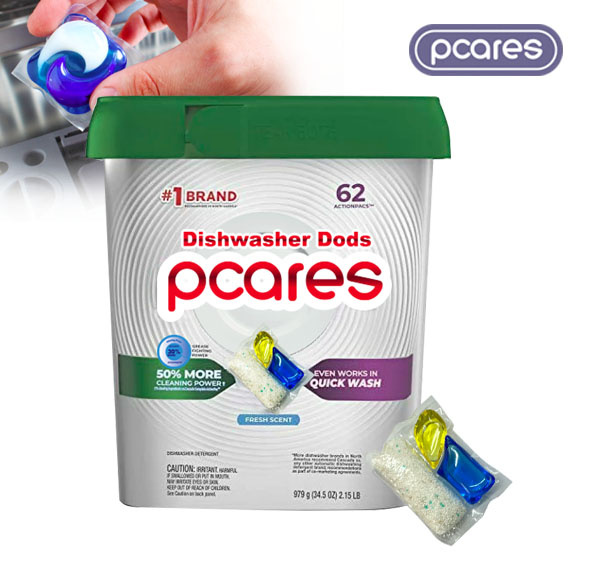 Manufacturer Powder Capsules Water Soluble Film Kitchen Detergent Powder Dishwasher Detergent Pods for Dish Clean