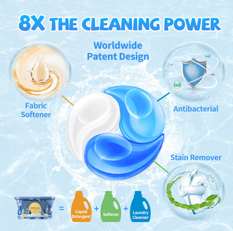 OUAINI Silence Winter Laundry Capsules 3