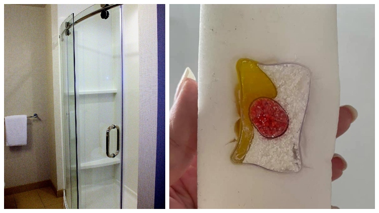 how to clean shower doors with dishwasher tablets
