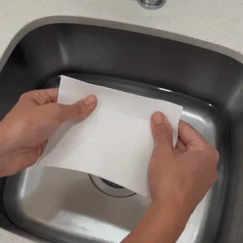Fogli portatili per la pulizia del lavandino