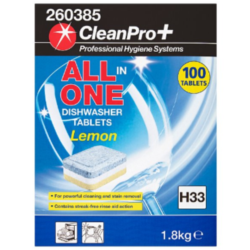 CleanPro allt í einni uppþvottavélar töflur