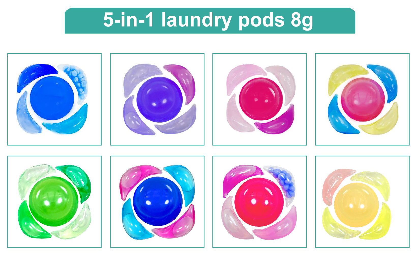 5-in-1 laundry pods 8g