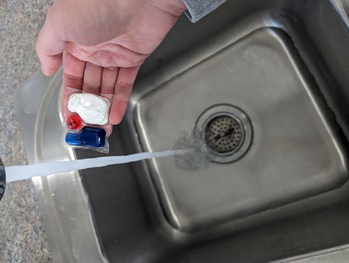 How To Clean Couch with Pot Lid And Dishwasher Pod