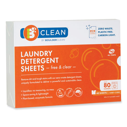 Folha de detergente para lavanderia