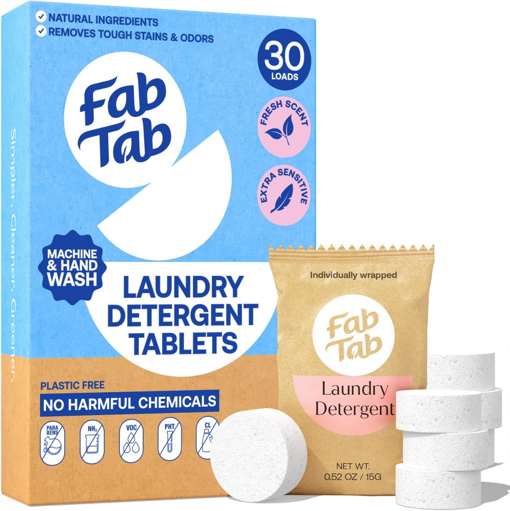 Fab Tab Machine en handwas wasmiddel tabletten