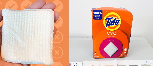 Tied Laundry Detergent Sheet Products