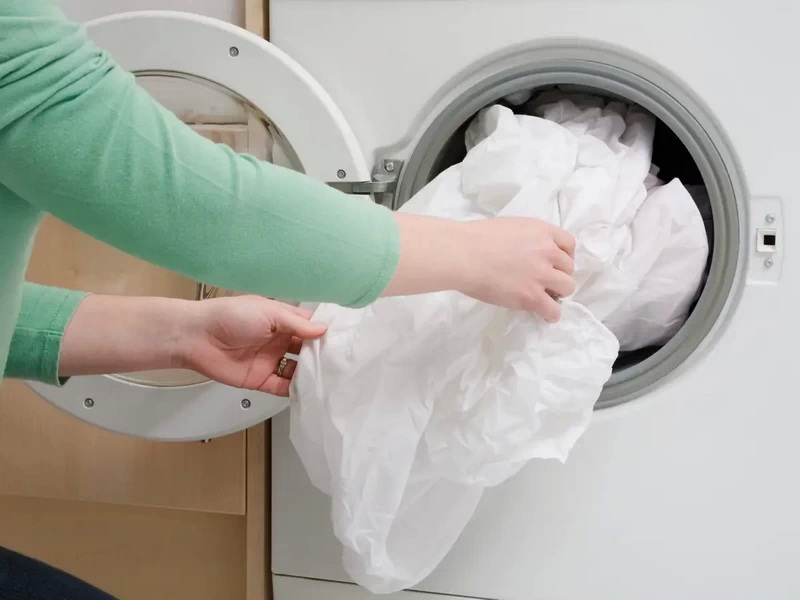 Wie kann man Bleichweiten in der Waschmaschine gebleicht?