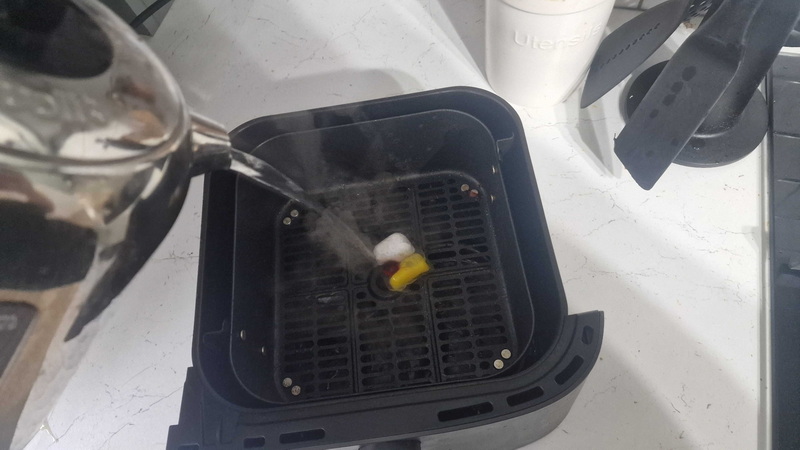 Dishwasher Pod Method For Air Fryer Maintenance