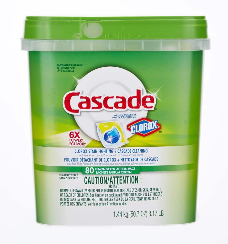 cascade action packs lemon clorox