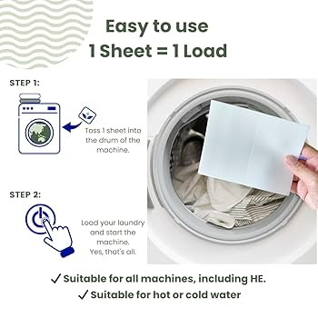 Front Load Washing Machine Detergent Sheet Placement