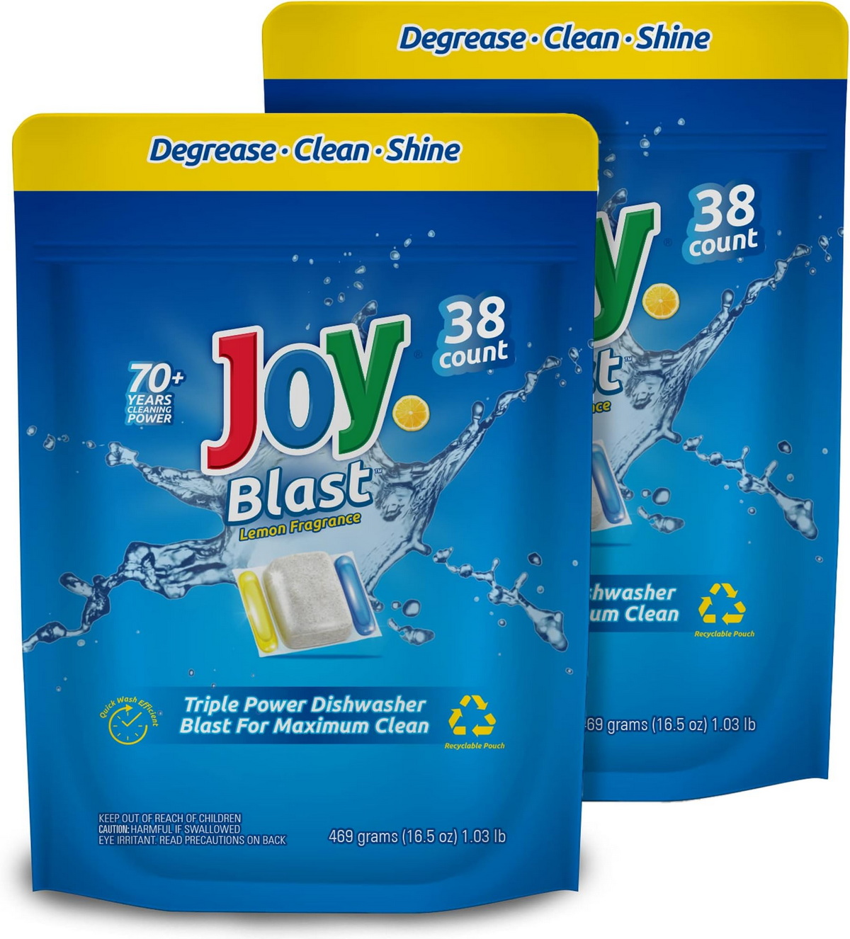 triple power dishwasher blast for maximum clean