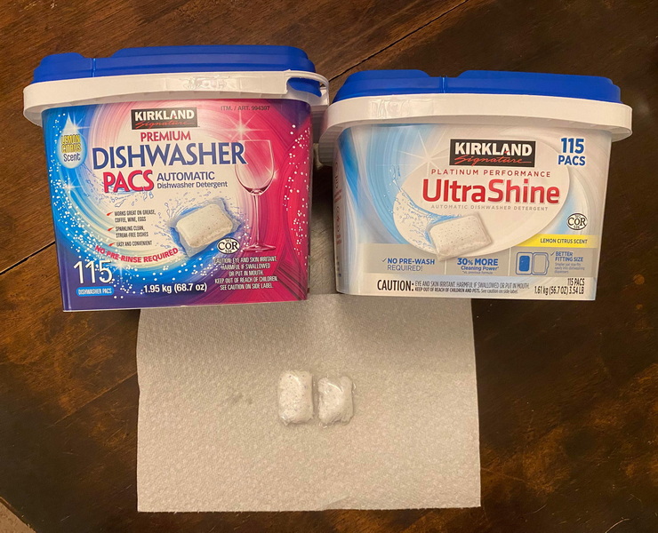 Kirkland Dishwasher Pods Vs Finish Comparison