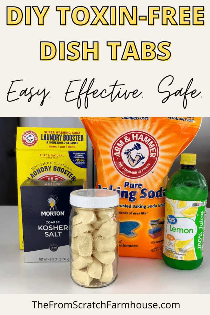 diy toxin free dish tabs