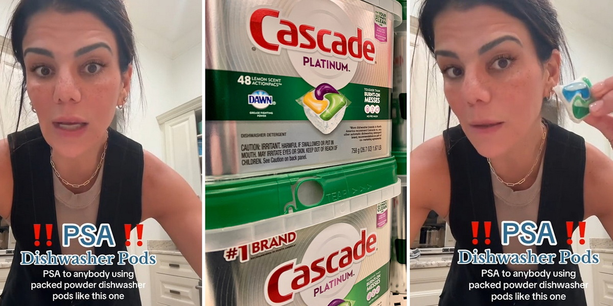 do powder dishwasher pods clog drains