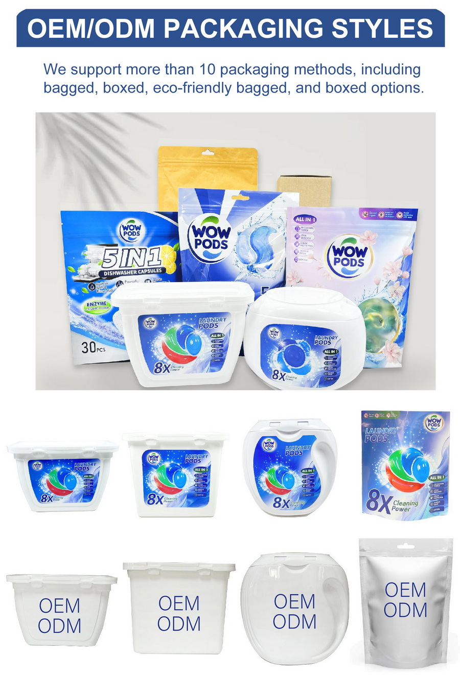 oem odm Packaging Styles