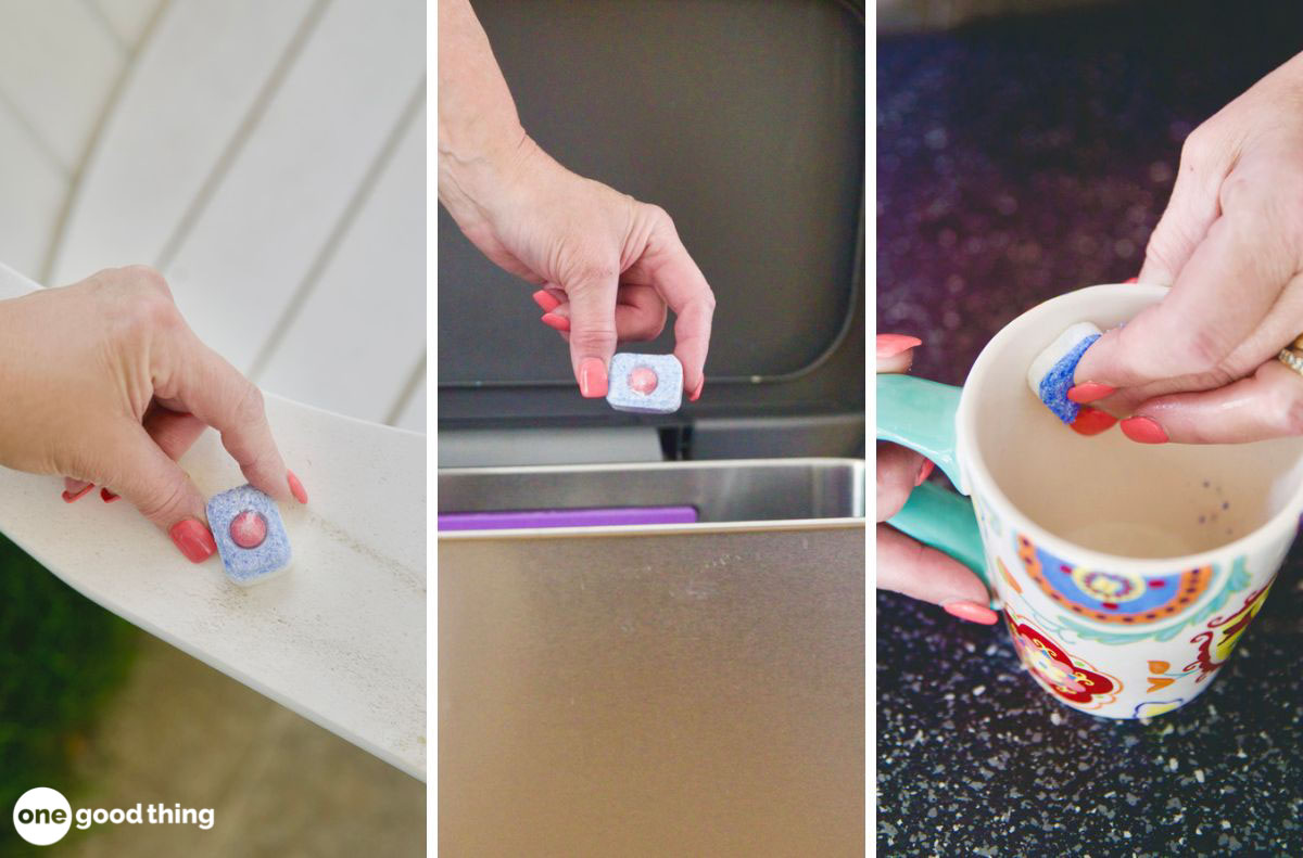 uses for dishwasher detergent tabs