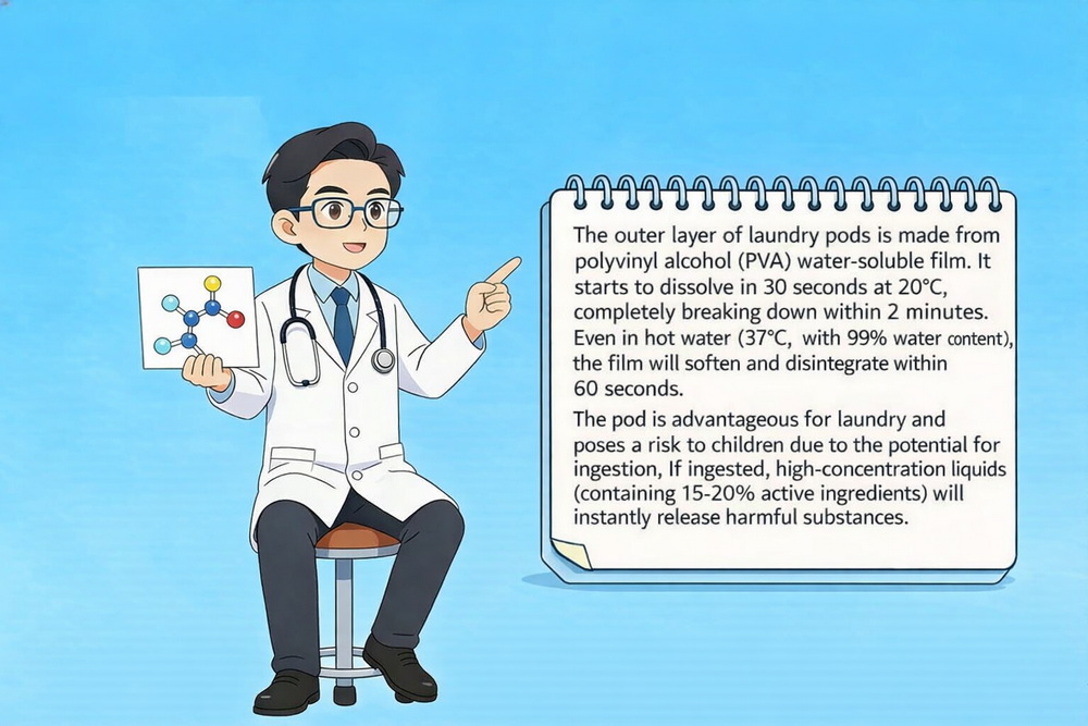 PVA Film Dissolution and Ingestion Risk