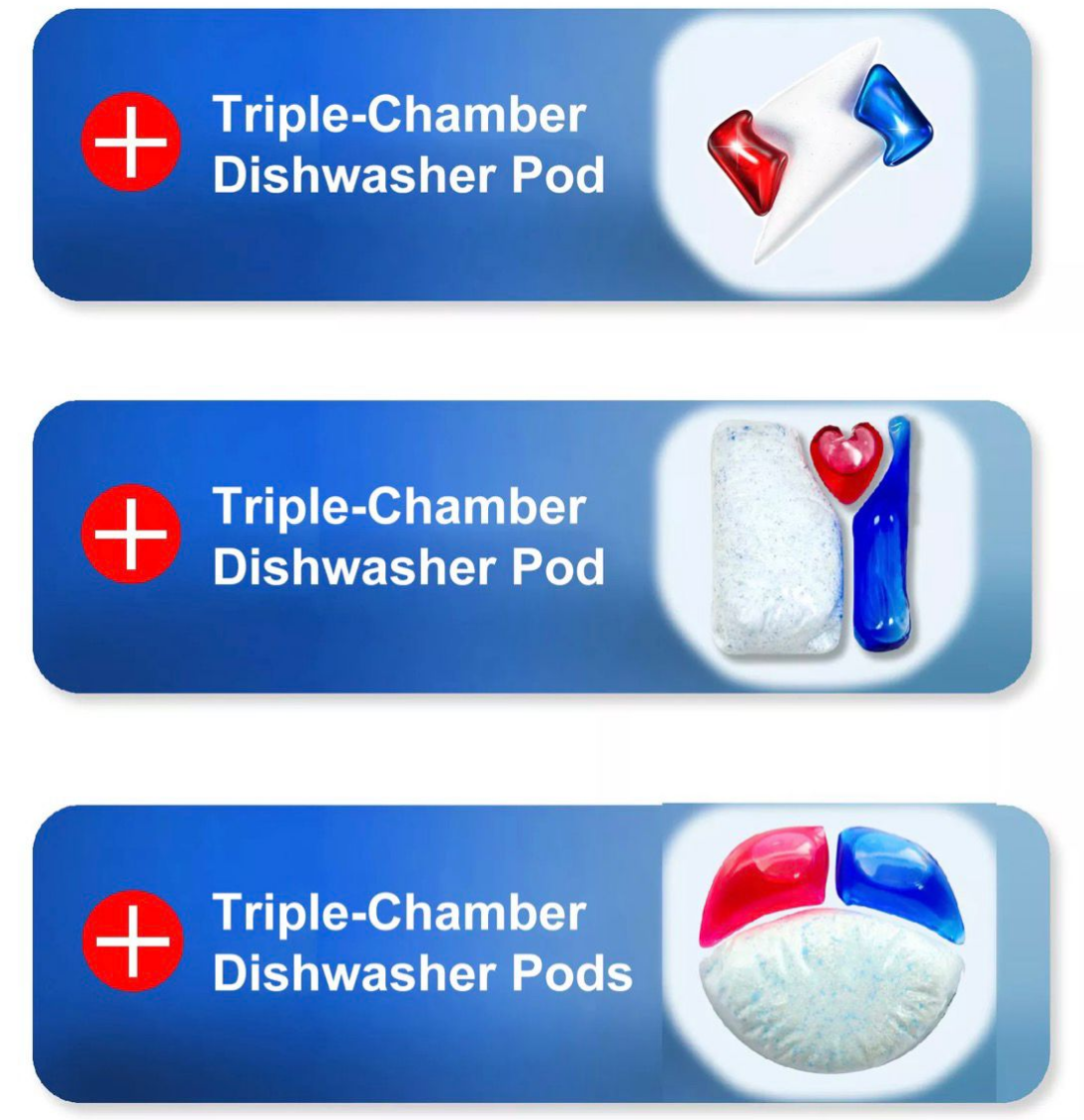 3 chamber dishwasher capsules